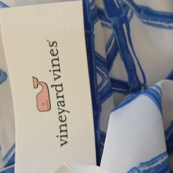 Vineyard Vines Jumpsuit Blue/White NWT Size 6 - Picture 6 of 8